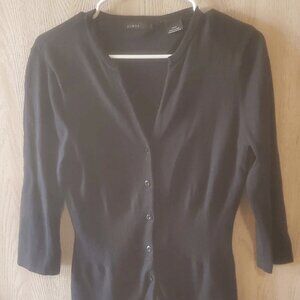 Press Clothing Black Button-Up Top